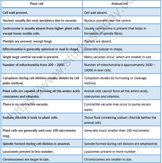 Neet Biology Cell The Unit Of Life Revision Notes